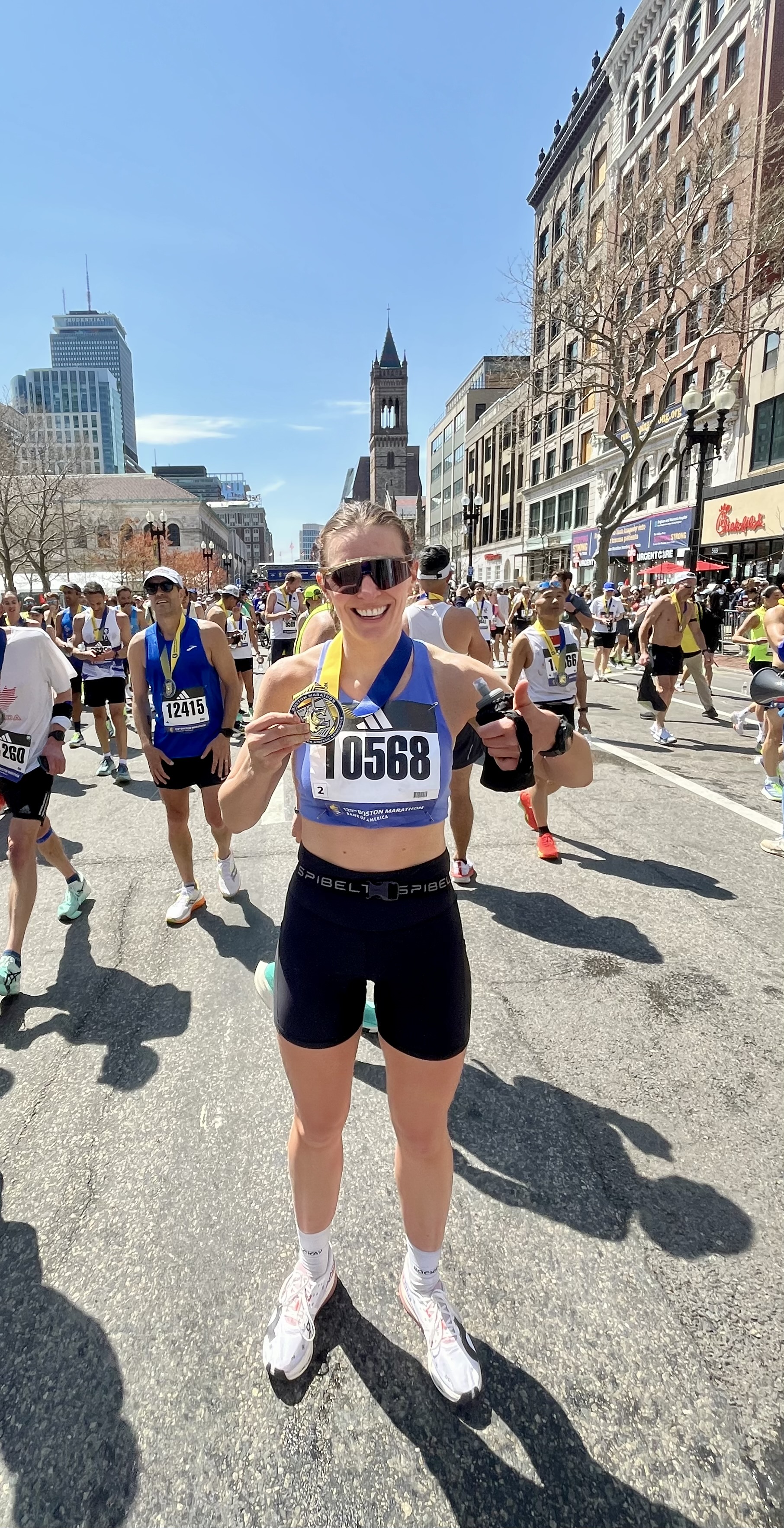Sierra Morris — Boston Marathon finish